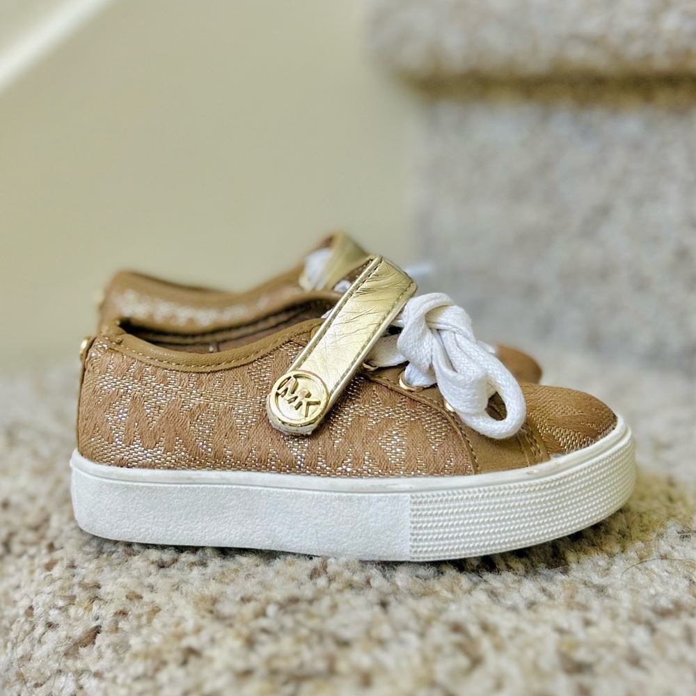 Michael Kors Kids Gold Slip-On Sneakers